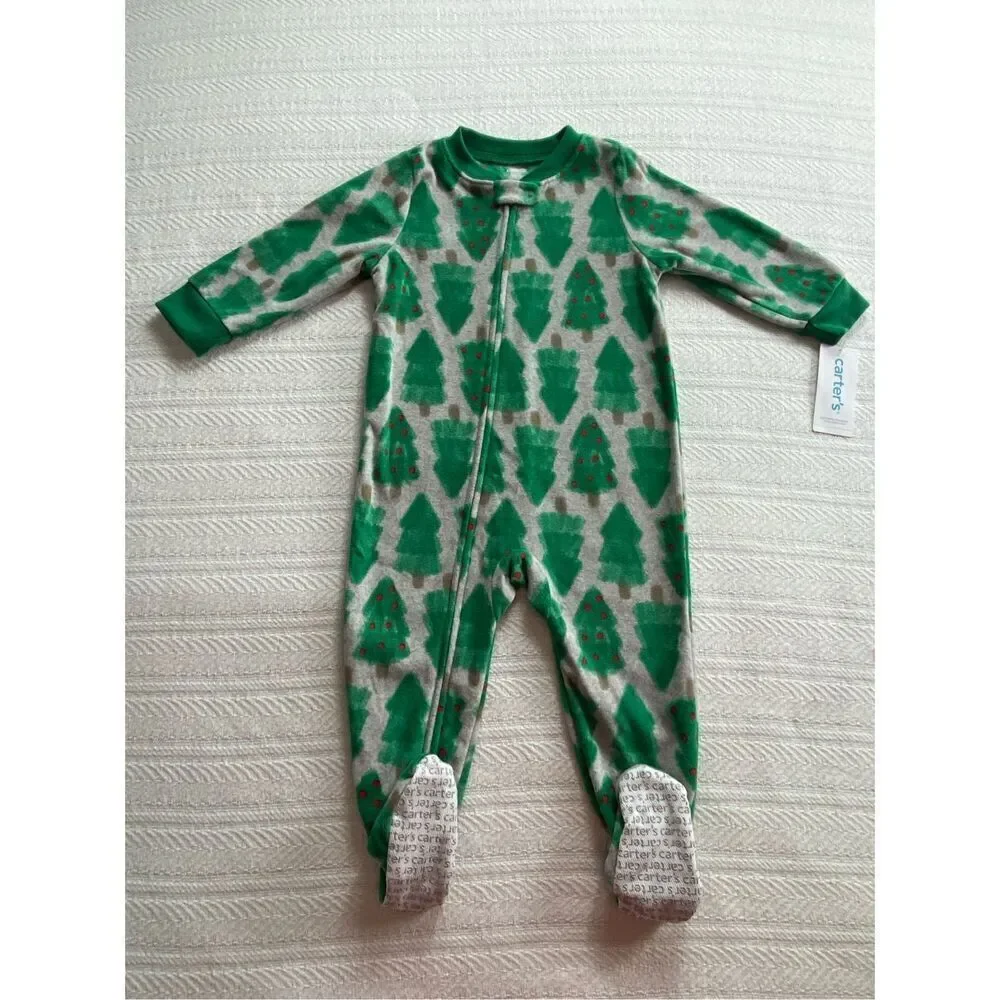 CARTER’S 2 -18M WINTER FLEECE FOOTED SLEEPERS